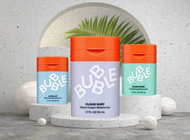 bubble skin care moisturizer