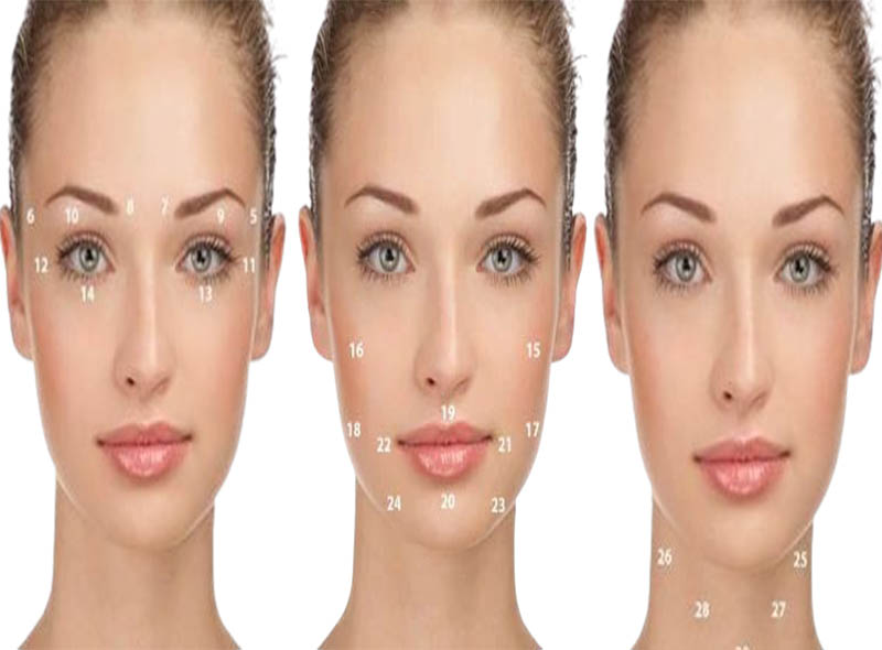 pressure points on face for glowing skin